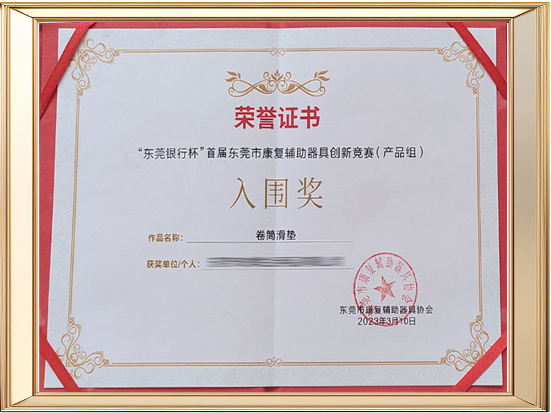 Roller sliding mat Finalist award