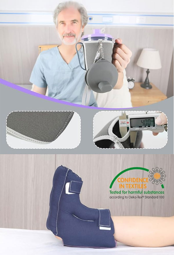 Compression sleeves and elevation pillows